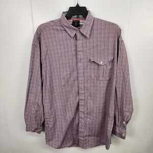 Phat Premium Shirt Mens‎ 2XL Plaid Button Up Long Sleeve Pocket Casual Preppy